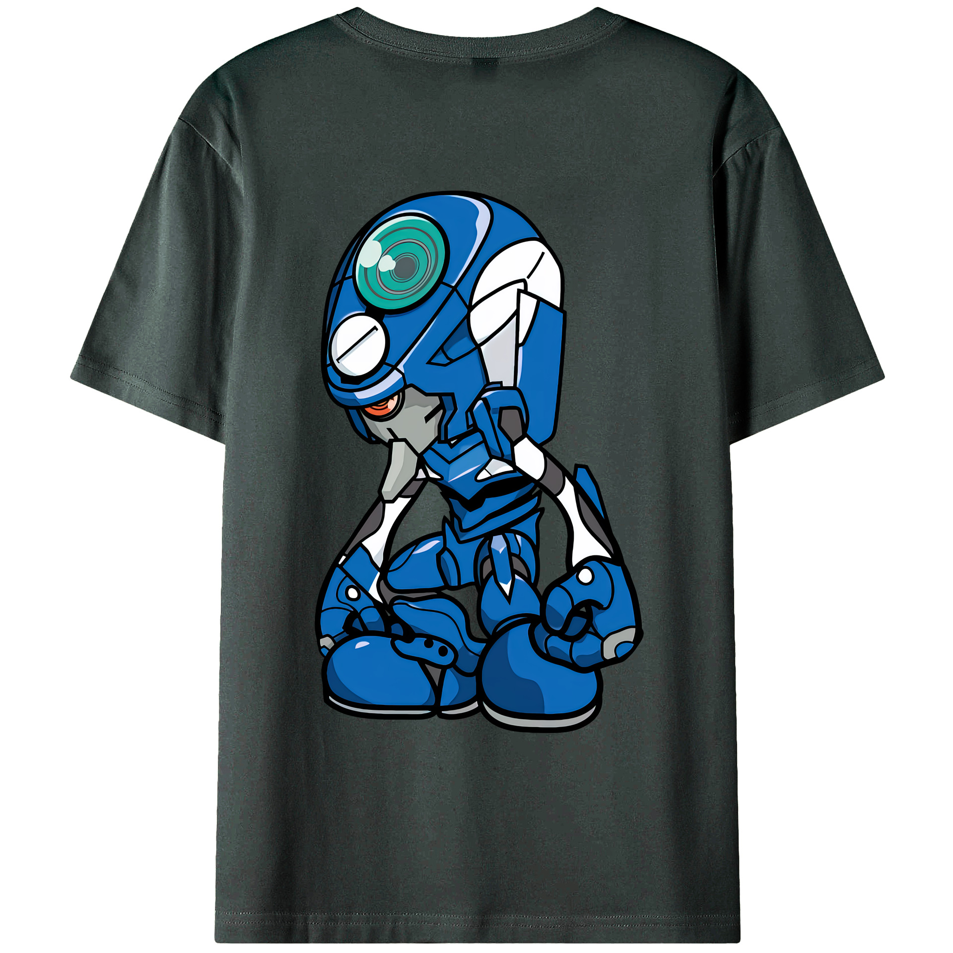 （画像用） EVA 新世紀エヴァンゲリオン 綿100％ メンズ半袖Tシャツ（バックプリント） 通気性